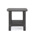 Plastic Outdoor Side Table - Charcoal