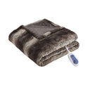Zuri - Oversized Faux Fur Heated Throw - Brown - Beautyrest - Heated Throws - Elite Enclave Home