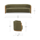 Anya - Sofa - Olive Green - Moe's Home Collection - Stationary Sofas - Elite Enclave Home