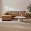 Burrow - Sleeper Sectional With Left Storage Chaise - Ginger - Moe's Home Collection - Sleeper Sectionals - Elite Enclave Home