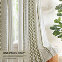Imani - 50x84" Printed Curtain Panel With Stripe And Lining - Green - INK+IVY - Curtains & Drapes - Elite Enclave Home
