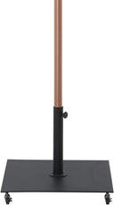 Amalfi - Aluminum Patio Umbrella - Black Base / Light Brown Pole