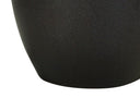 22" Ceramic Urn Table Lamp With Ivory Drum Shade - Black - HomeRoots - Table Lamps - Elite Enclave Home