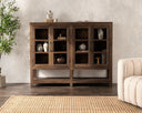 Kharga - 4 Door Cabinet - Natural - Classic Home - Accent Cabinets - Elite Enclave Home