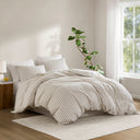 Etta - 3 Piece Queen Duvet Set - Tan