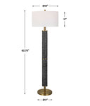 Summit - Rustic Floor Lamp - Black