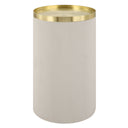 Circuit - Brass & White Accent Table - White