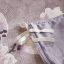 Sakura Blossom - 3 Piece Sateen Printed Duvet Cover Set - Lilac