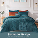 Felicia - King Duvet Cover Set - Teal