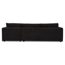 Burrow - Sleeper Sectional With Right Storage Chaise - Black - Moe's Home Collection - Sleeper Sectionals - Elite Enclave Home
