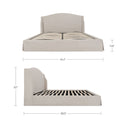 Weston - Queen Storage Bed - Cream - Moe's Home Collection - Storage Beds - Elite Enclave Home