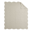 Tuscany - Oversized Quilted Throw - Cream - Madison Park - Throws - Elite Enclave Home