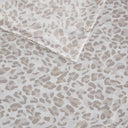 Satin - Luxury 2 Piece Queen Pillowcases - Taupe Leopard