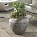 Uttermost Echoes of Time Concrete Outdoor Planter – Dark Gray reinforced concrete with weathered finish