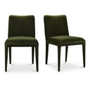 Calla - Velvet Dining Chair (Set of 2) - Green - Moe's Home Collection - Chair Sets - Elite Enclave Home