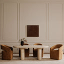 Barrow - Rolling Dining Chair - Amber Glow - Moe's Home Collection - Side Chairs - Elite Enclave Home