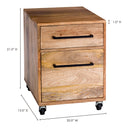 Colvin - Mobile Pedestal - Natural - Moe's Home Collection - Filing Cabinets - Elite Enclave Home