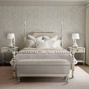 Beckett - Queen Turned Spindle Bed - Antique Cream - Madison Park Signature - Platform Beds - Elite Enclave Home