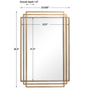 Amherst - Mirror - Brushed Gold