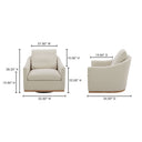 Linden - Swivel Chair - Soft Beige - Moe's Home Collection - Swivel Chairs - Elite Enclave Home