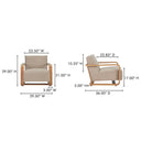 Eckersley - Lounge Chair - Beige - Moe's Home Collection - Arm Chairs - Elite Enclave Home