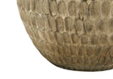Geometric Table Lamp With Black Drum Shade - Brown - HomeRoots - Table Lamps - Elite Enclave Home