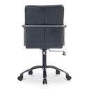 Roy - Leather Office Chair - Black - Moe's Home Collection - Swivel Chairs - Elite Enclave Home