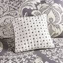 Vienna - Queen 7 Piece Printed Comforter Set - Gray