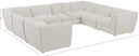 Miramar - 8 Piece Modular Sectional - Meridian Furniture - Stationary Sectionals - Elite Enclave Home