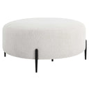 Arles - Large Plush Ottoman - White