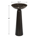 Hastings - Marble Accent Table - Dark Brown