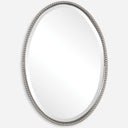 Sherise - Oval Mirror - Brushed Nickel