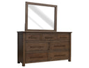 Novus Lodge - Mirror - Walnut Brown