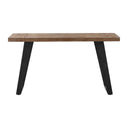 Freddy - Weathered Console Table - Light Brown & Black