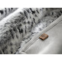 Botswana Animal Print - 60x80" Faux Fur Throw Blanket - Snow Leopard - Harbor House - Throws - Elite Enclave Home