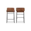 Starlet - Leather Open Road Counter Stool (Set of 2) - Brown - Moe's Home Collection - Stool Sets - Elite Enclave Home