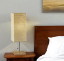 Wildside Paper Shade With Natural Wood Table Lamp - Natural