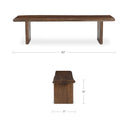 Lila - Large Dining Bench - Brown - Moe's Home Collection - Dining Benches - Elite Enclave Home