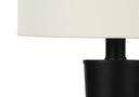 Metal Candlestick USB Table Lamps With Ivory Drum Shade (Set of 2) - Black - HomeRoots - Lamp Sets - Elite Enclave Home