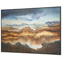 Valley Of Light - Landscape Art - Blue