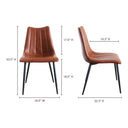 Alibi - Dining Chair (Set of 2) - Brown - Moe's Home Collection - Chair Sets - Elite Enclave Home