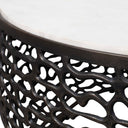 Sabena - Marble Outdoor Coffee Table - Black / White