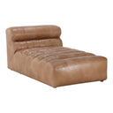 Ramsay - Leather Chaise - Tan - Moe's Home Collection - Chaises - Elite Enclave Home