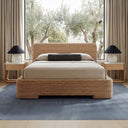 Claudia - Bed King - Natural - Moe's Home Collection - Upholstered Beds - Elite Enclave Home