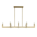 Cordoba - 8 Light Linear Chandelier - Gold - Uttermost - Chandeliers- Elite Enclave Home