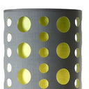 Steel Novelty Floor Lamp With Drum Shade - Silver / Gray And Green - HomeRoots - Floor Lamps - Elite Enclave Home