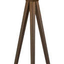 60" Tripod Floor Lamp With Drum Shade - Brown / White - HomeRoots - Floor Lamps - Elite Enclave Home