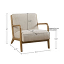 Novak - Lounge Chair - Cream - INK+IVY - Accent Chairs - Elite Enclave Home