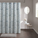 Odette - Shower Curtain - Aqua - Madison Park - Shower Curtains - Elite Enclave Home
