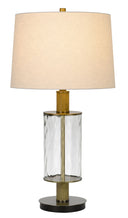 31" Metal Table Lamp With Empire Shade - Clear White - HomeRoots - Table Lamps - Elite Enclave Home